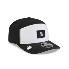 Seattle Mariners 2026 Clubhouse Black & White Split Panel 9SEVENTY Stretch-Snap Hat