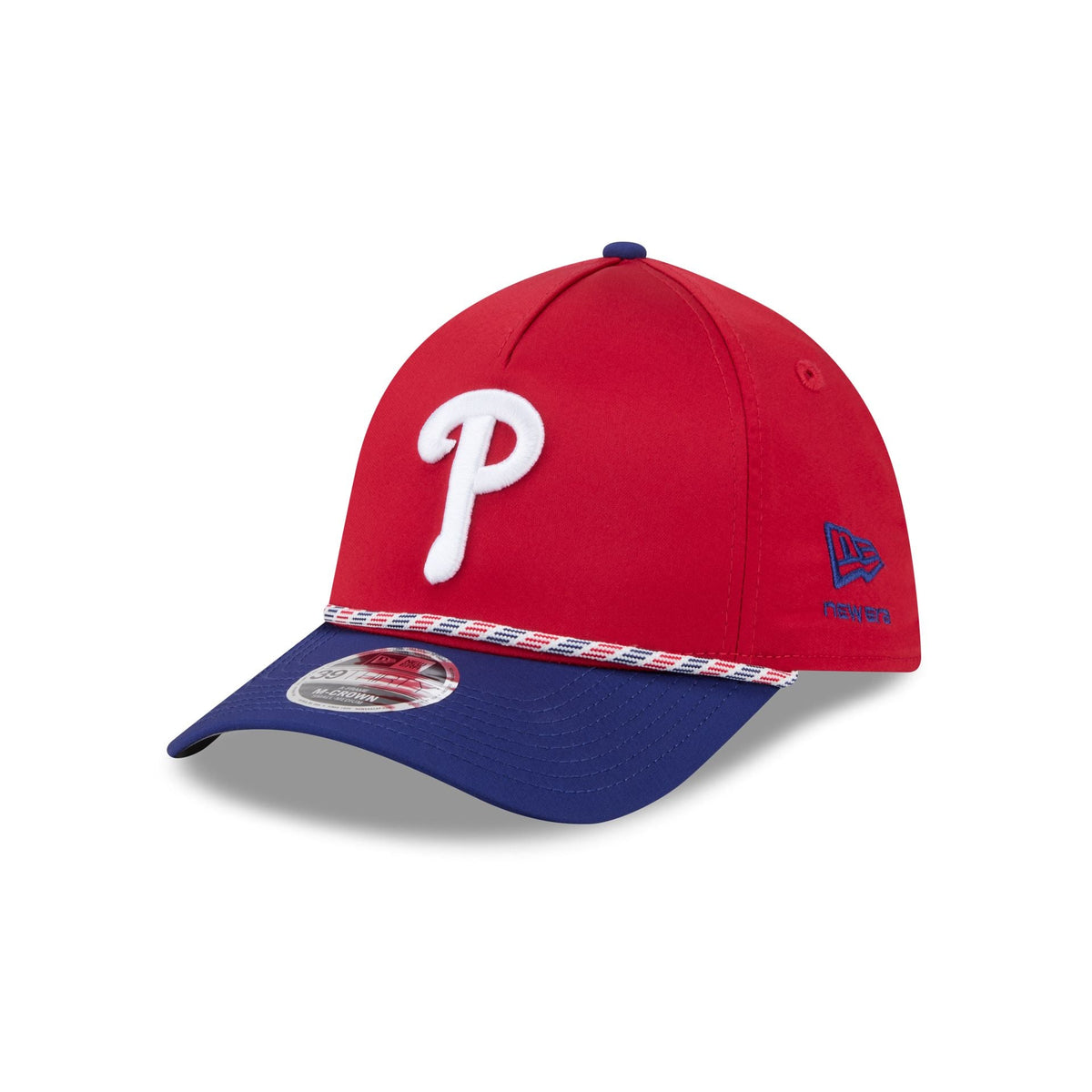 Philadelphia Phillies Rope 39THIRTY M-Crown A-Frame Stretch Fit Hat