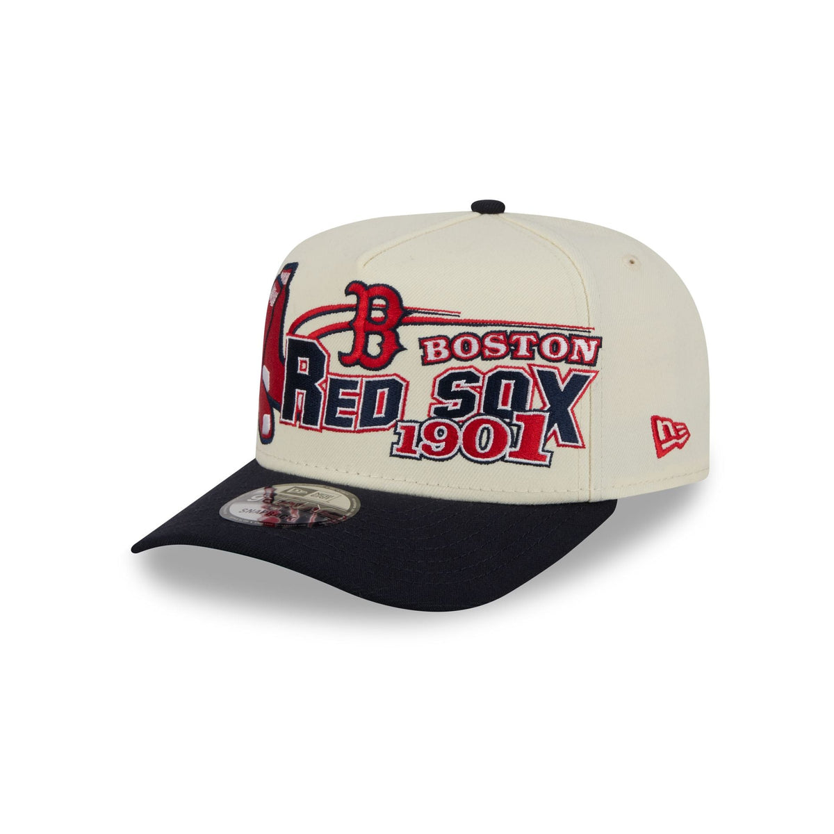 Boston Red Sox Chrome White Classic 9FIFTY A-Frame Snapback Hat