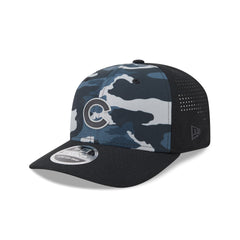 Chicago Cubs Black Camo Performance 9SEVENTY Stretch-Snap Hat