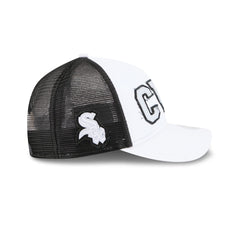 Chicago White Sox Optic White Felt Logo Women's 9FORTY M-Crown A-Frame Trucker Hat