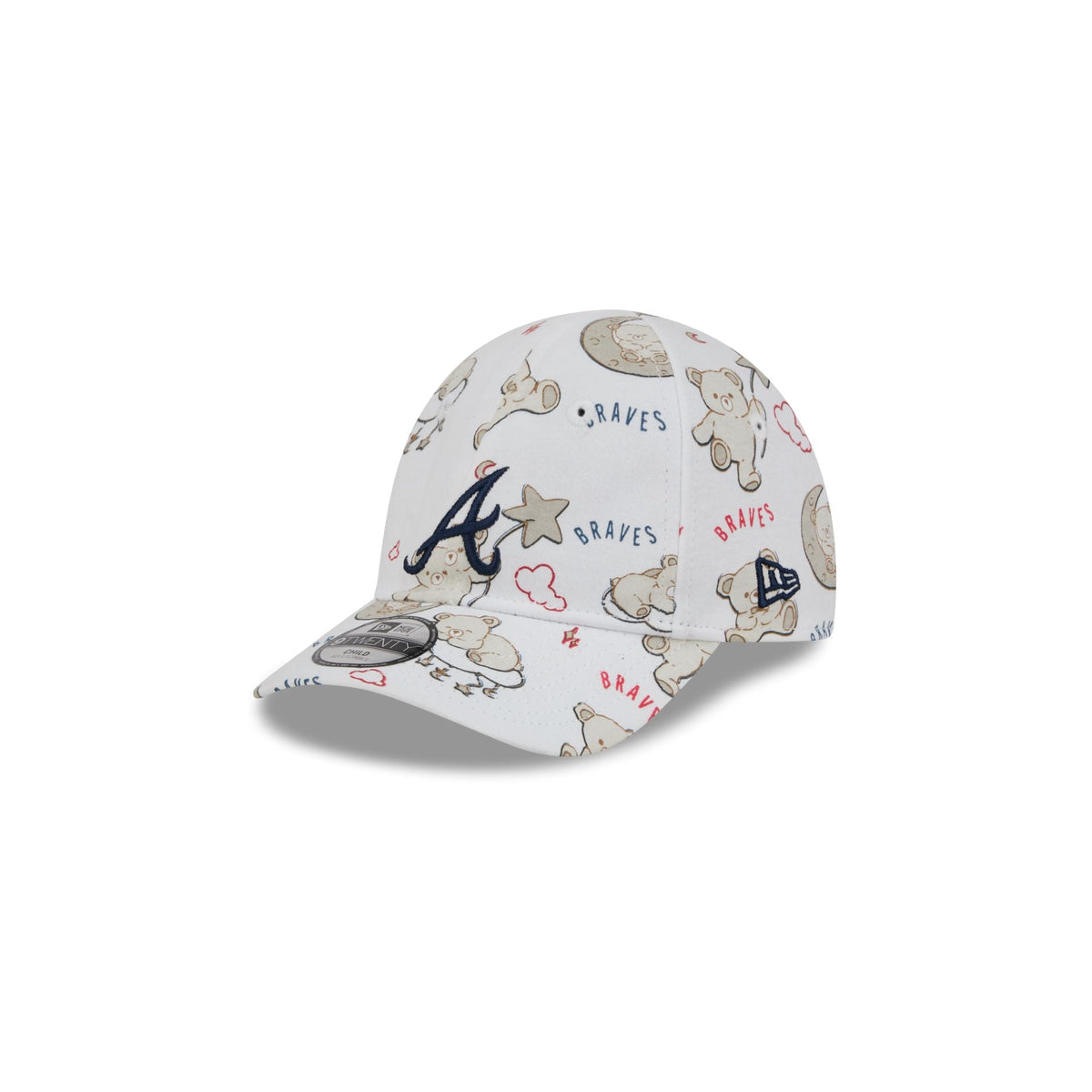 Atlanta Braves Teddy Kids 9TWENTY Adjustable Hat