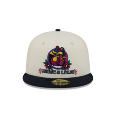 Cleveland Guardians Day of the Dead Sugar Skull Mascot 59FIFTY Fitted Hat