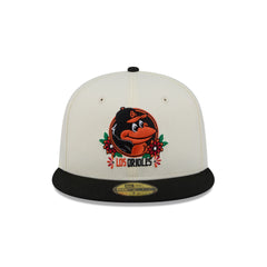 Baltimore Orioles Day of the Dead Sugar Skull Mascot 59FIFTY Fitted Hat