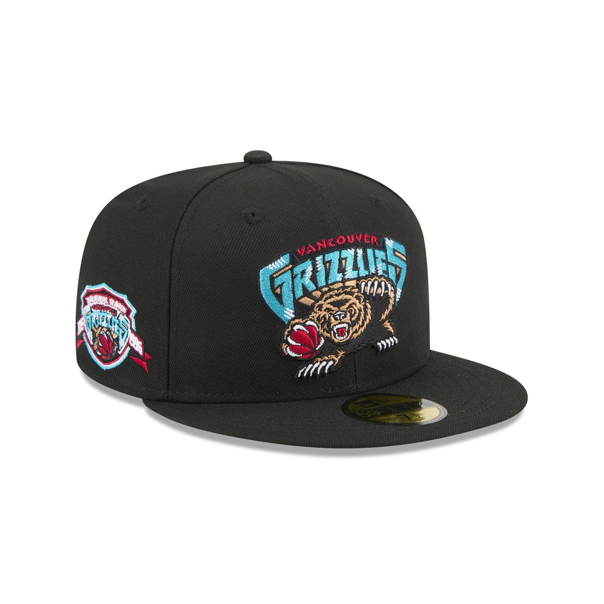 Vancouver Grizzlies 1995-2001 Hardwood Classics Sidepatch 59FIFTY Fitted Hat