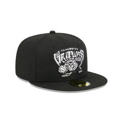 Vancouver Grizzlies 1995-2001 Hardwood Classics Black 59FIFTY Fitted Hat