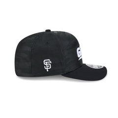 San Francisco Giants Black Camo Split Panel 9SEVENTY Stretch-Snap Hat