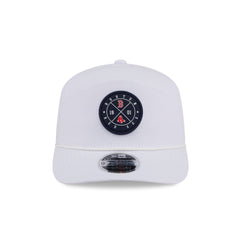 Boston Red Sox Circle Logo White Split Panel 9SEVENTY Stretch-Snap Hat