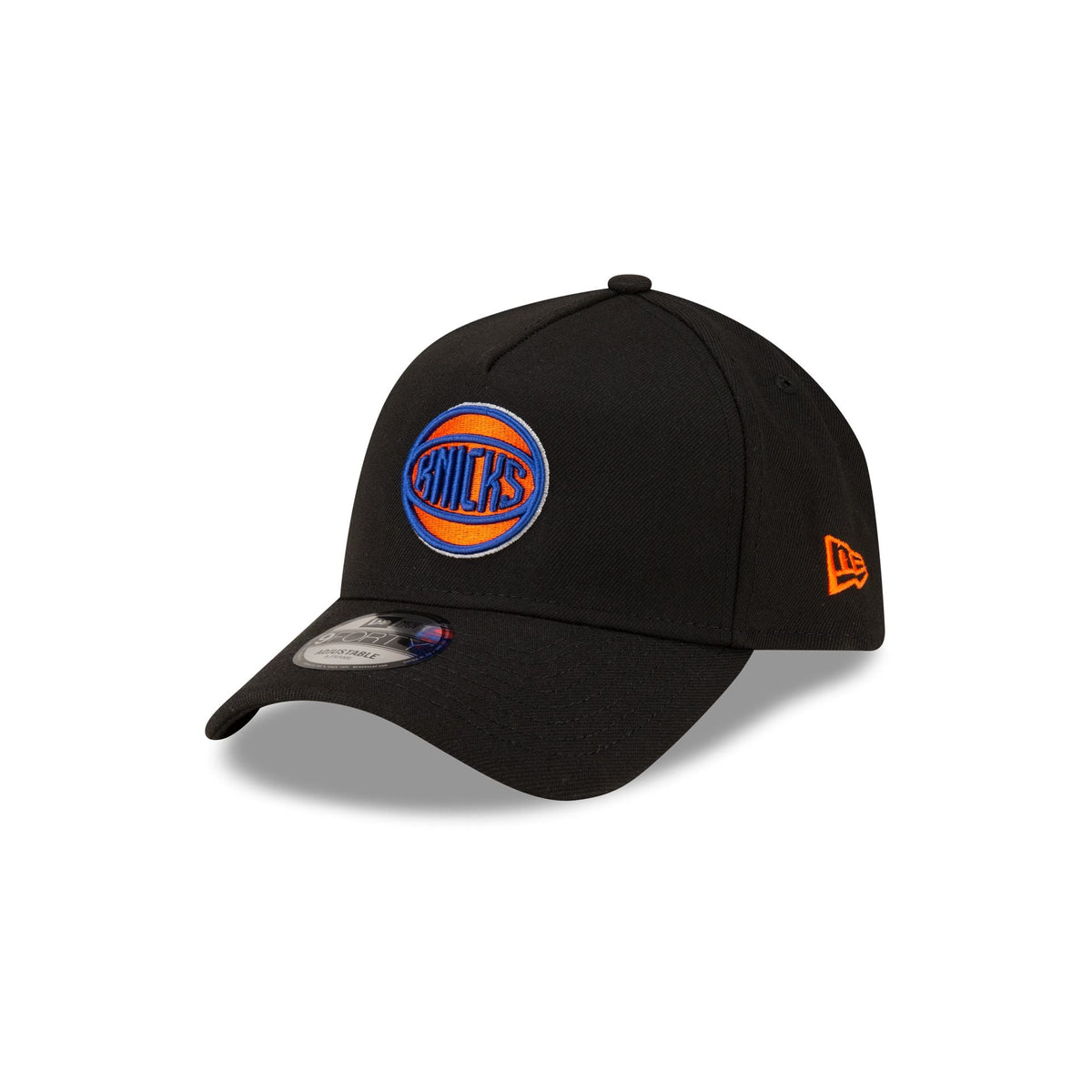 Malbon x New York Knicks Black 9FORTY A-Frame Snapback Hat