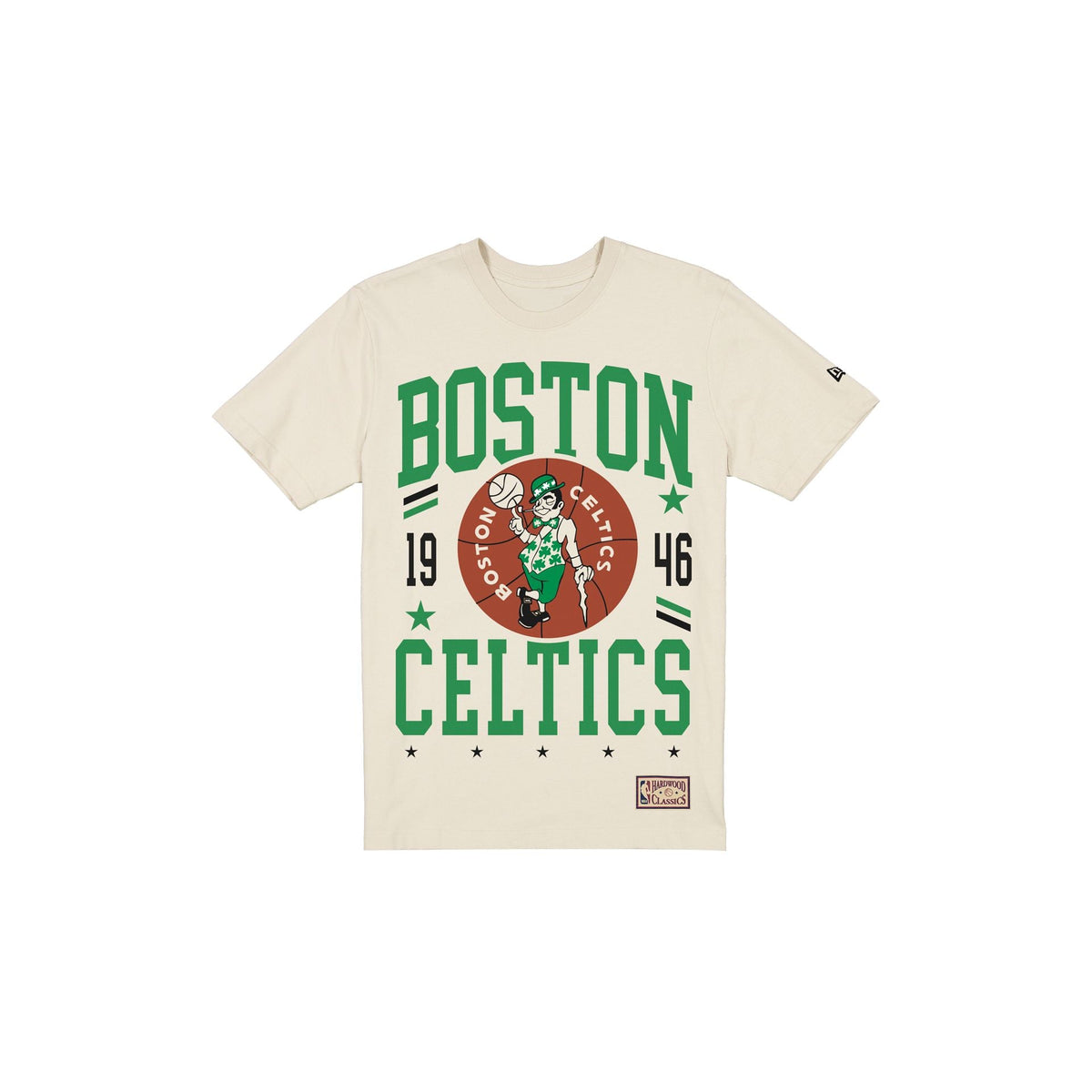 Boston Celtics 1968-1977 Hardwood Classics Chrome White T-Shirt