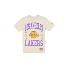 Los Angeles Lakers 1976-2000 Hardwood Classics Chrome White T-Shirt