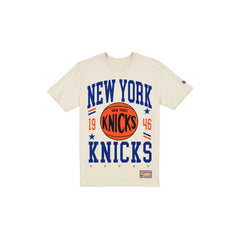 New York Knicks 1946-1963 Hardwood Classics Chrome White T-Shirt