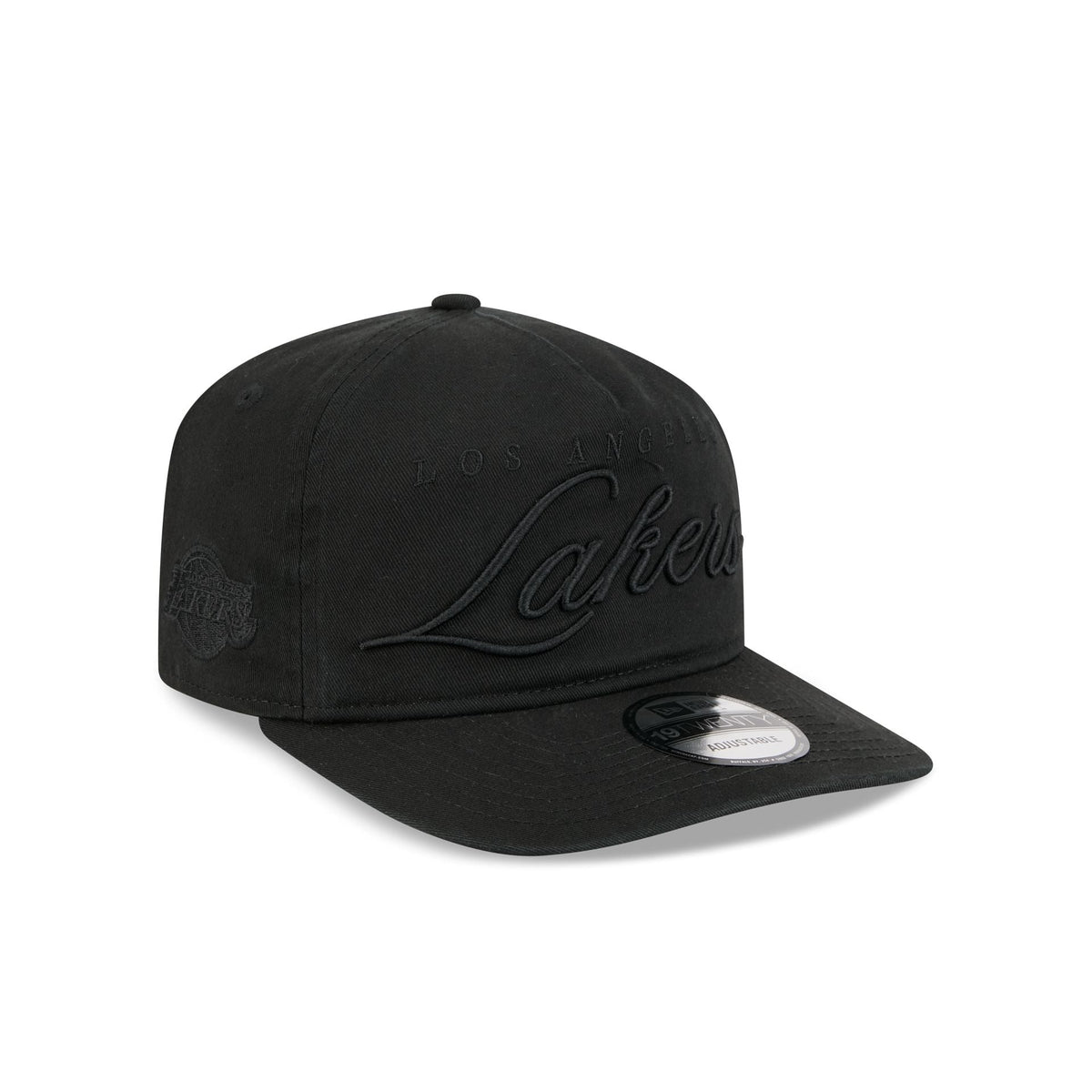 Los Angeles Lakers All Black Scripted 19TWENTY Adjustable Hat