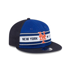 New York Mets Team Stripes Retro Crown 9FIFTY Snapback Hat