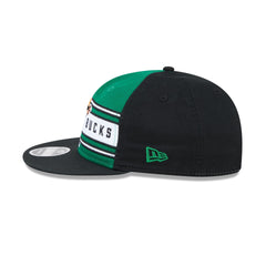 Milwaukee Bucks Team Stripes Retro Crown 9FIFTY Snapback Hat