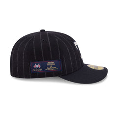 Texas Rangers Pinstripe Merino & Cashmere Moon 59FIFTY Fitted Hat