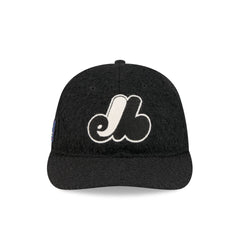 Montreal Expos Navy Merino & Cashmere Moon Retro Crown 9FIFTY Adjustable Hat
