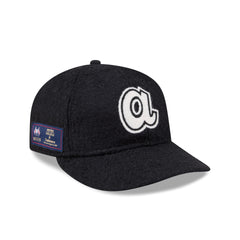 Atlanta Braves Navy Merino & Cashmere Moon Retro Crown 9FIFTY Adjustable Hat