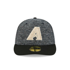 Arizona Diamondbacks Three Looms Tweedy Cotton Black 59FIFTY Fitted Hat