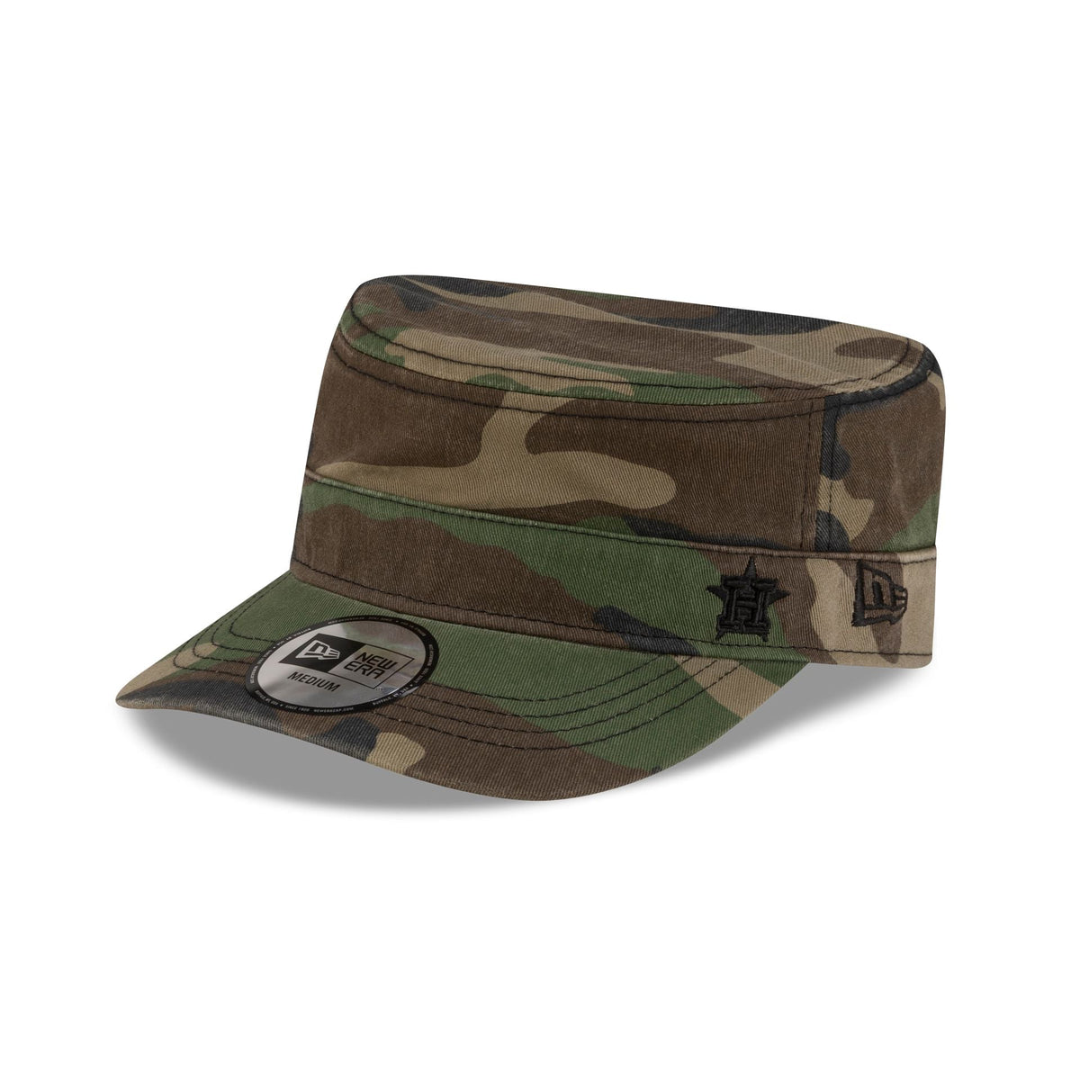 Houston Astros Woodland Camo Military Cap