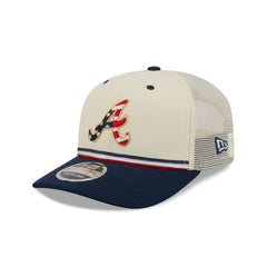 Atlanta Braves Independence Day 2026 9SEVENTY Trucker Hat