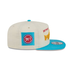 Detroit Pistons Conference Script Chrome White 19TWENTY Adjustable Hat