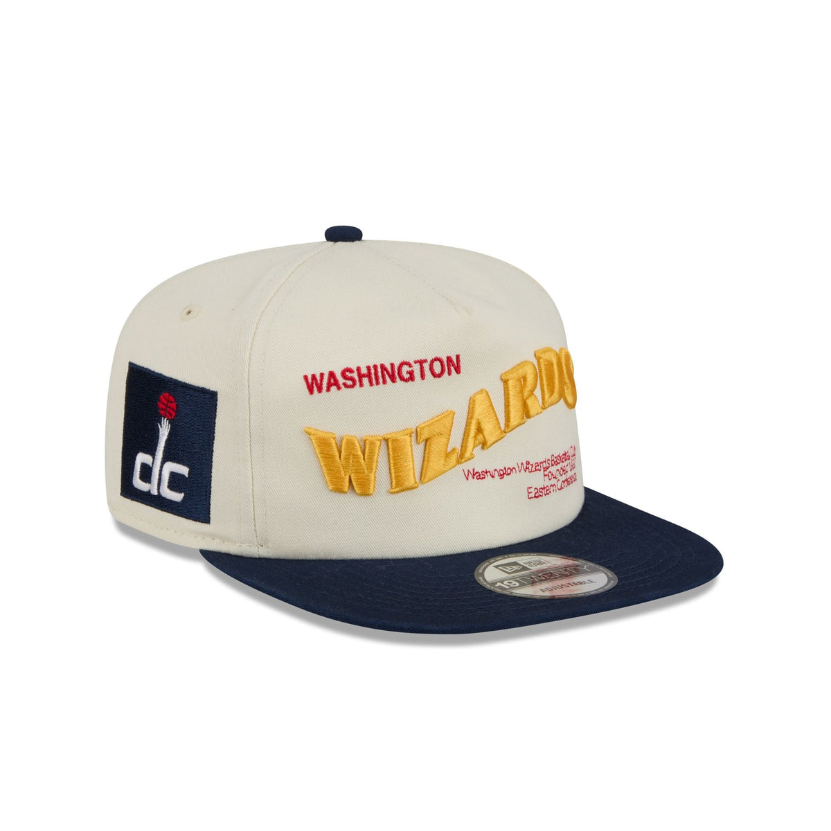 Washington Wizards Conference Script Chrome White 19TWENTY Adjustable Hat