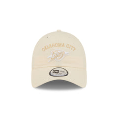 Oklahoma City Thunder Team Logo Cream Casual Classic Adjustable Hat