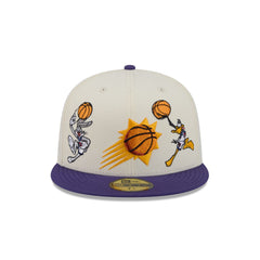 Space Jam x Phoenix Suns Tune Squad Chrome White 59FIFTY Fitted Hat
