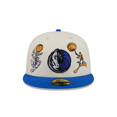 Space Jam x Dallas Mavericks Tune Squad Chrome White 59FIFTY Fitted Hat