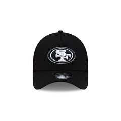 San Francisco 49ers Side Script Black 9FORTY A-Frame Trucker Hat