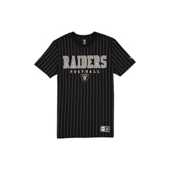 Las Vegas Raiders Throwback Pinstripe Varsity T-Shirt