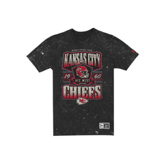 Kansas City Chiefs Throwback Washed Graphic Black T-Shirt