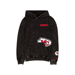 Kansas City Chiefs Logo Washed Black Hoodie