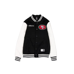 San Francisco 49ers Black & White Varsity Jacket