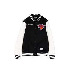 New York Knicks Black & White Varsity Jacket