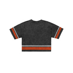San Francisco Giants Women's Vintage Stripe Cropped T-Shirt