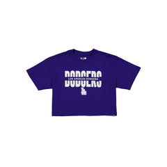 Los Angeles Dodgers Women's Cropped Split T-Shirt