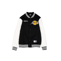 Los Angeles Lakers Black & White Varsity Jacket
