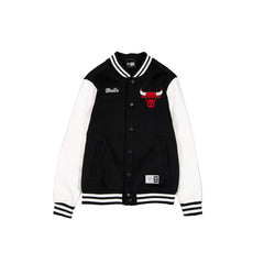 Chicago Bulls Black & White Varsity Jacket