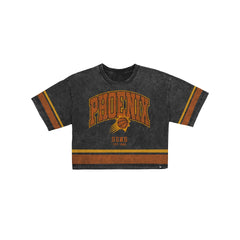 Phoenix Suns Women's Vintage Stripe Cropped T-Shirt