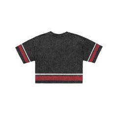 Chicago Bulls Women's Vintage Stripe Cropped T-Shirt