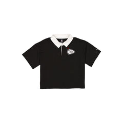 Kansas City Chiefs Women's Cropped Black Polo