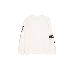 Las Vegas Raiders Women's Chrome White Varsity Crewneck