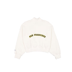 Golden State Warriors Women's Chrome White Quarter Zip