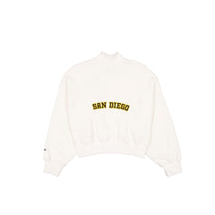 San Diego Padres Women's Chrome White Quarter Zip