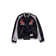 New York Yankees Women's Floral Satin Varsity Jacket