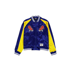 Golden State Warriors Women's Floral Satin Varsity Jacket