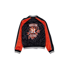 Houston Astros Women's Floral Satin Varsity Jacket