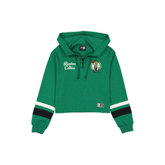 Boston Celtics Women's Throwback Cropped Tie Hoodie
